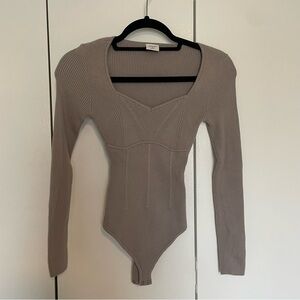 Corset Sweetheart Sweater Bodysuit